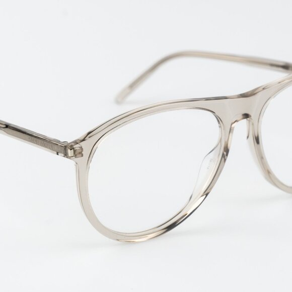 Saint Laurent Women Eyeglasses Transparent Beige Pilot SL667OPT 003 BRAND NEW - Picture 8 of 11